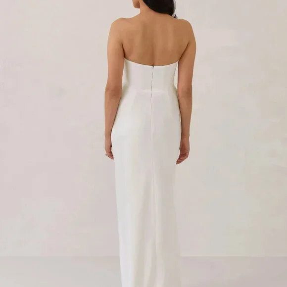 Park & Fifth Cardero Strapless Dress – XS – Ivory Bridal/Reception Gown - Picture 4 of 6